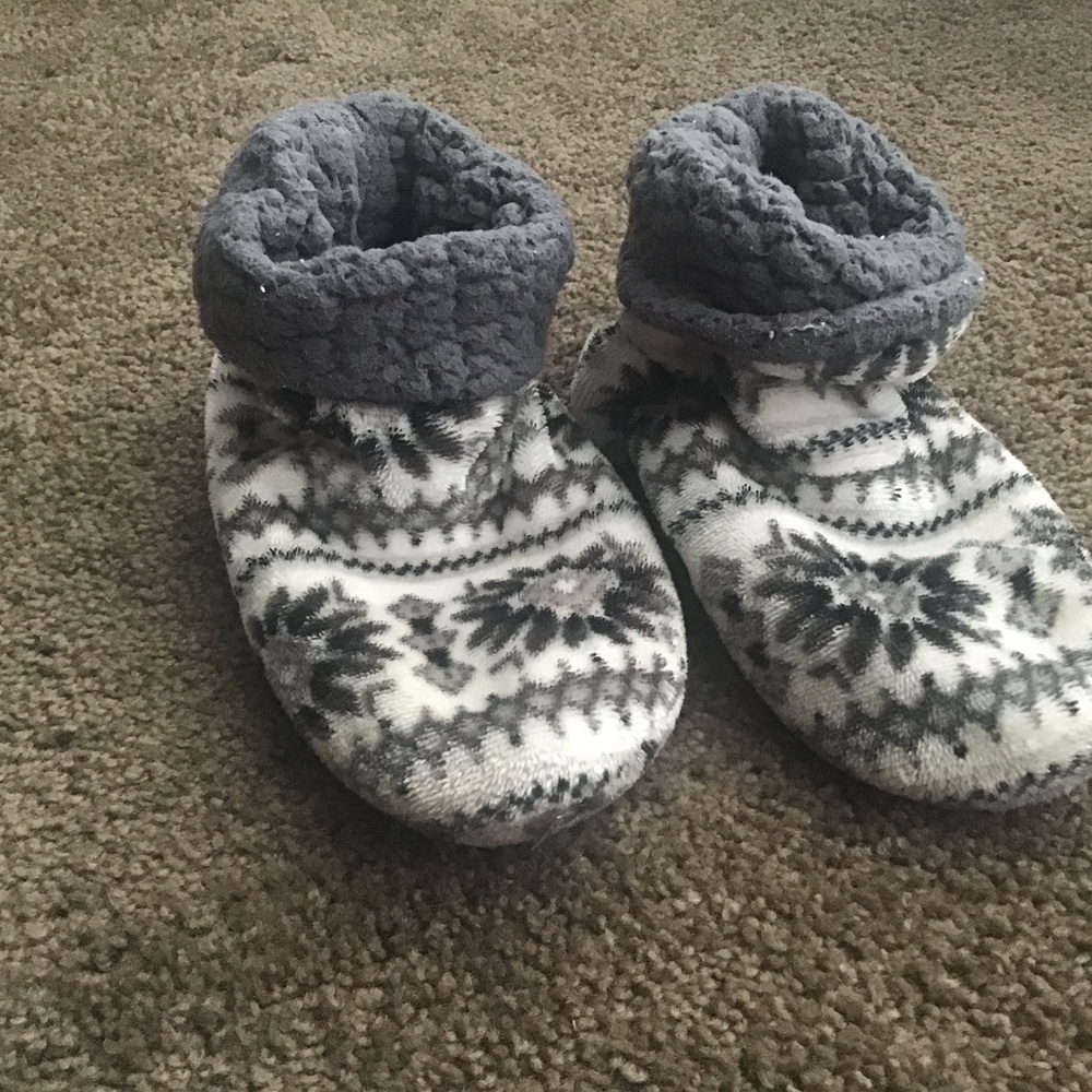 Well loved mukluk slippers